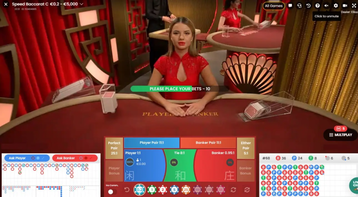 How to play speed baccarat in live Spielotheken