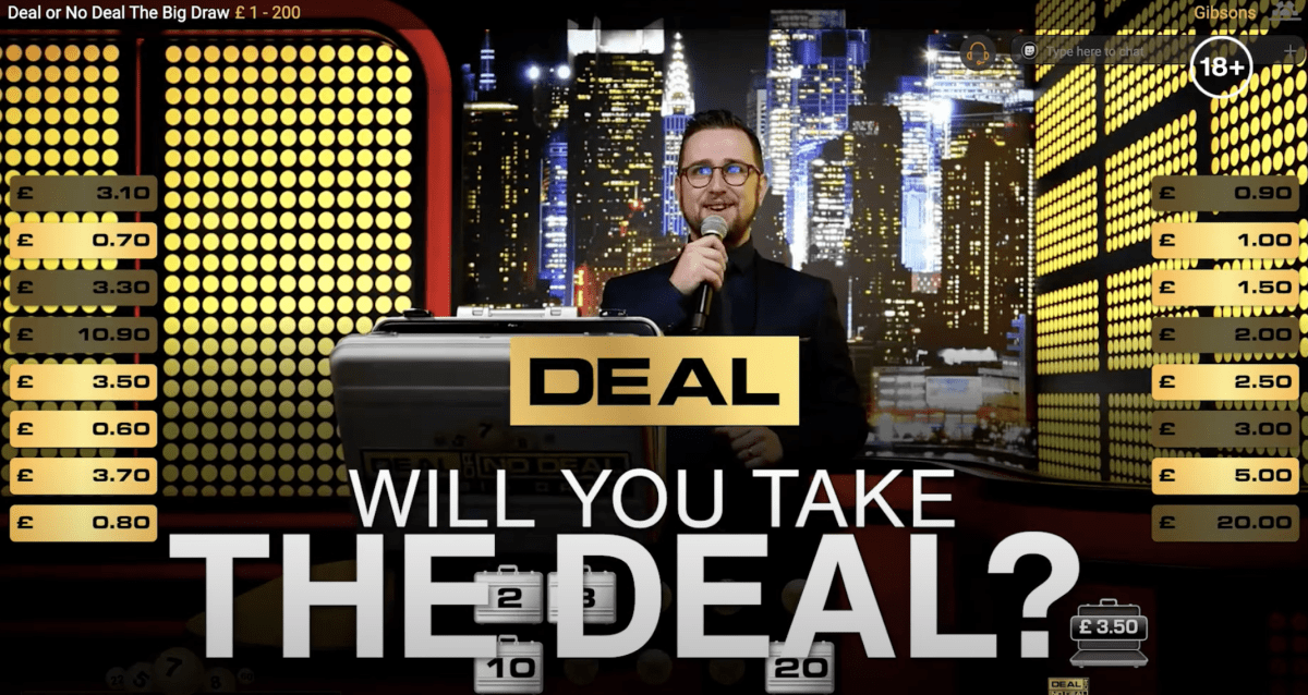 Big Wins at Playtech Deal Or No Deal The Big Draw Live Spielotheken